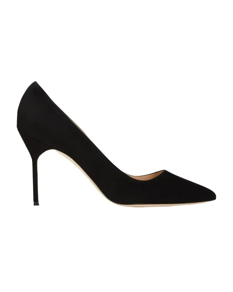 Manolo Blahnik 90mm BB Suede Pumps