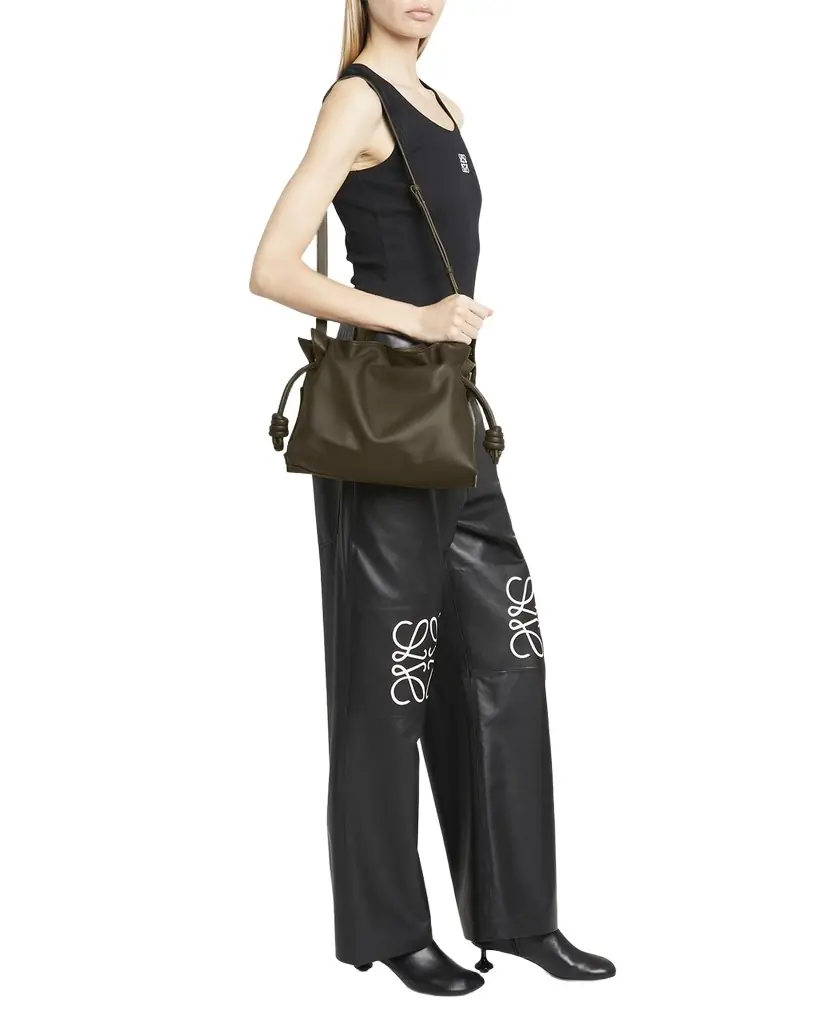Loewe Flamenco Medium Clutch Bag in Napa Leather