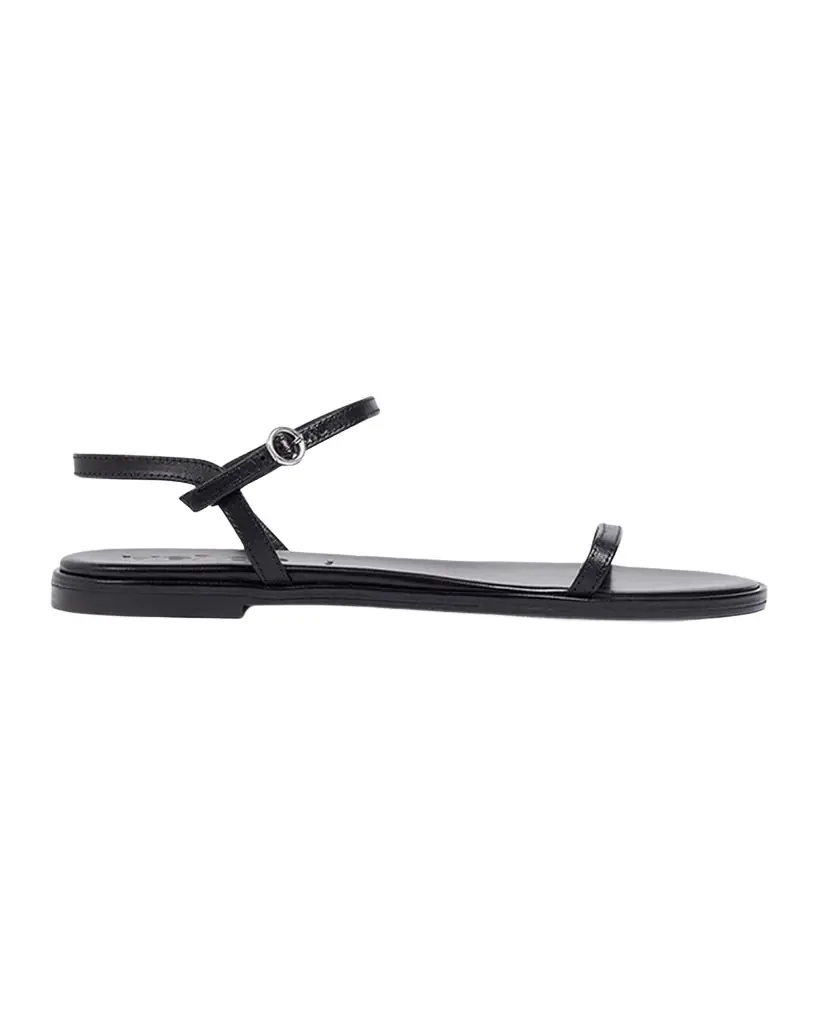 Aeyde Nettie Leather Ankle-Strap Sandals