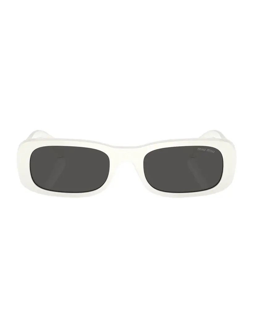 Miu Miu Logo Acetate Rectangular Sunglasses