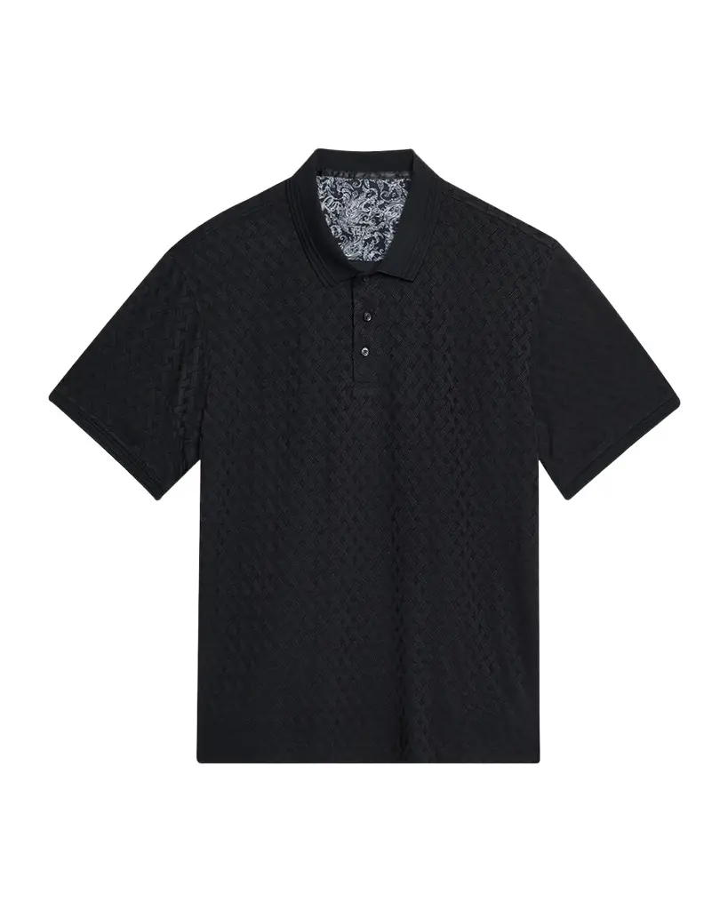 Robert Graham Men 's Elias Jacquard Knit Polo Shirt