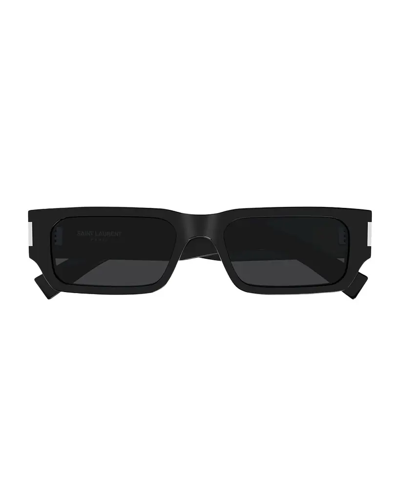 Saint Laurent Men 's SL 660 Acetate Rectangle Sunglasses