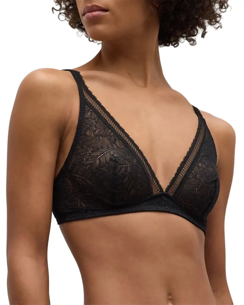 Simone Perele Comete Lace-Trim Tulle Bralette