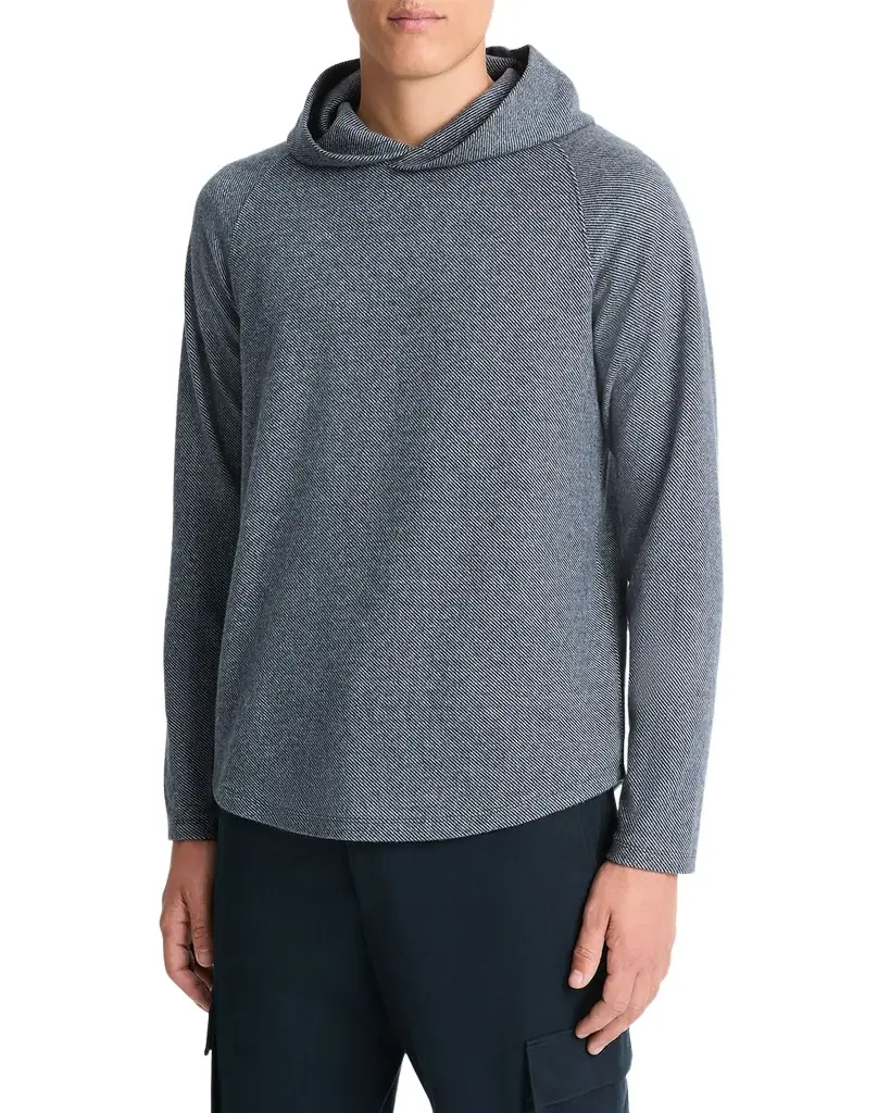 Vince Men 's Broken Twill Pullover Hoodie