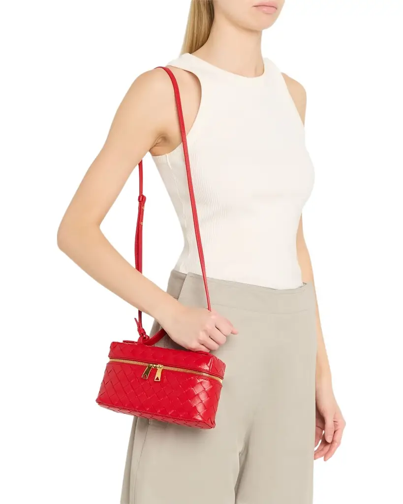 Bottega Veneta Bang Bang Vanity Intrecciato Leather Crossbody Bag