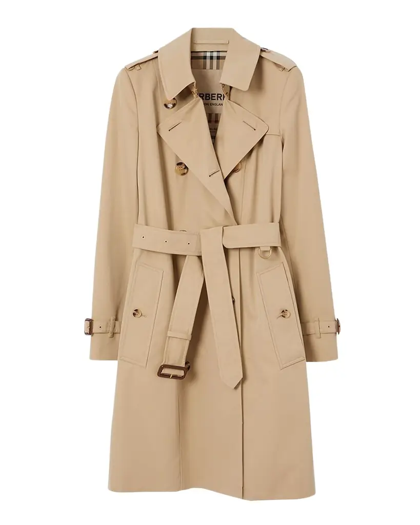 Burberry Chelsea Belted Double-Breasted Trench Coat