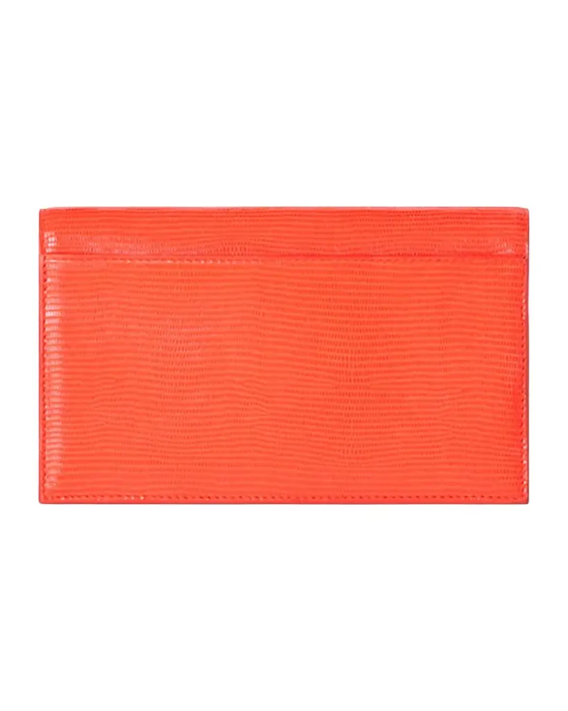 Akris Anouk Lizard-Print Clutch Bag w/ Chain