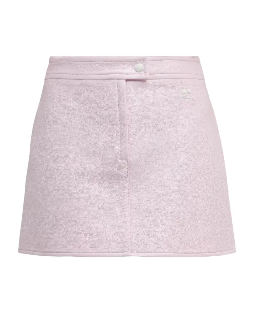 Courreges Reedition Vinyl Mini Skirt