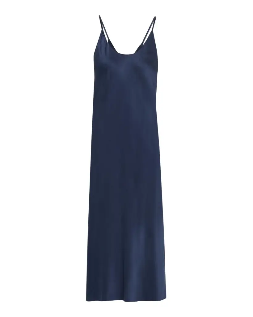 Lunya Backless Washable Silk Mini Slip Dress