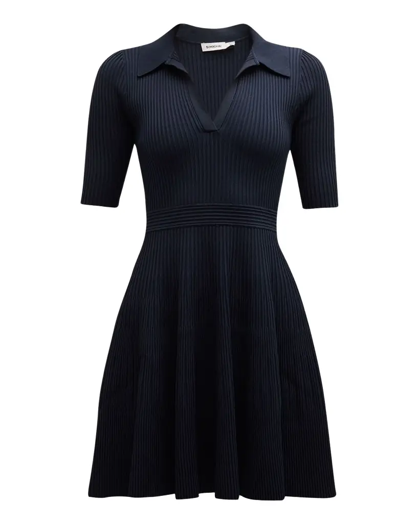 SIMKHAI Patricia Polo Ribbed Mini Dress - Men's Clothing