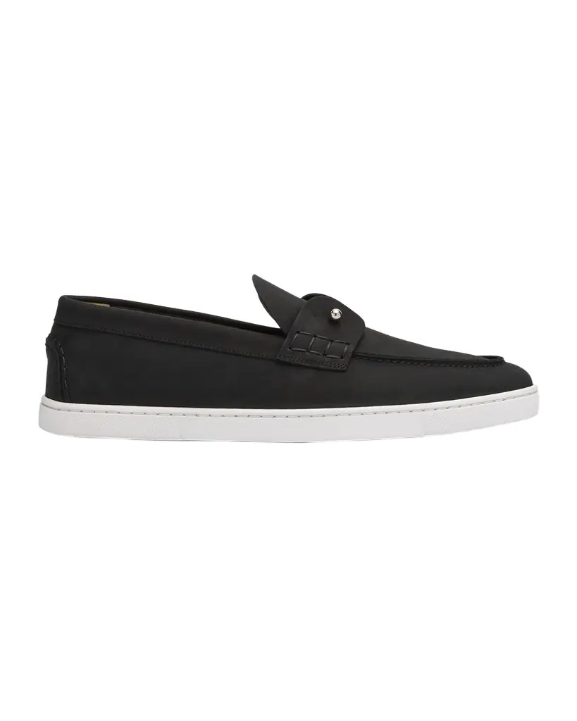 Christian Louboutin Men 's Chambeliboat Nubuck Boat Shoes