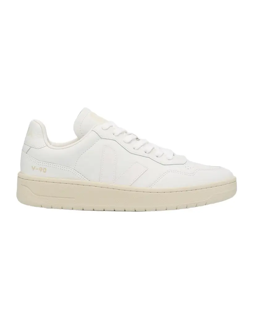 VEJA V-90 Bicolor Low-Top Sneakers