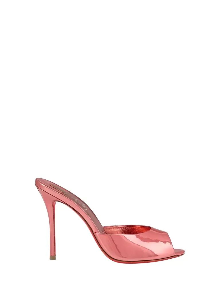 Christian Louboutin Women's Me Dolly 100MM Mule Sandals - Grapefruit