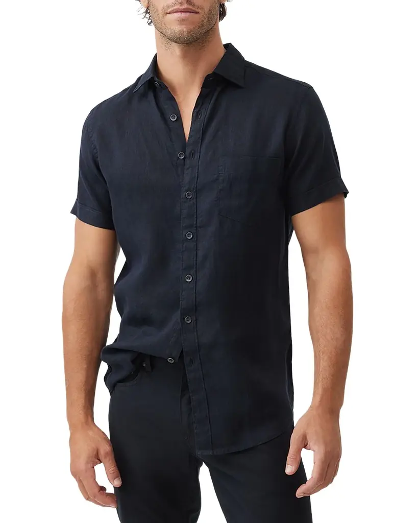 Rodd & Gunn Men 's Palm Beach Linen Short-Sleeve Shirt