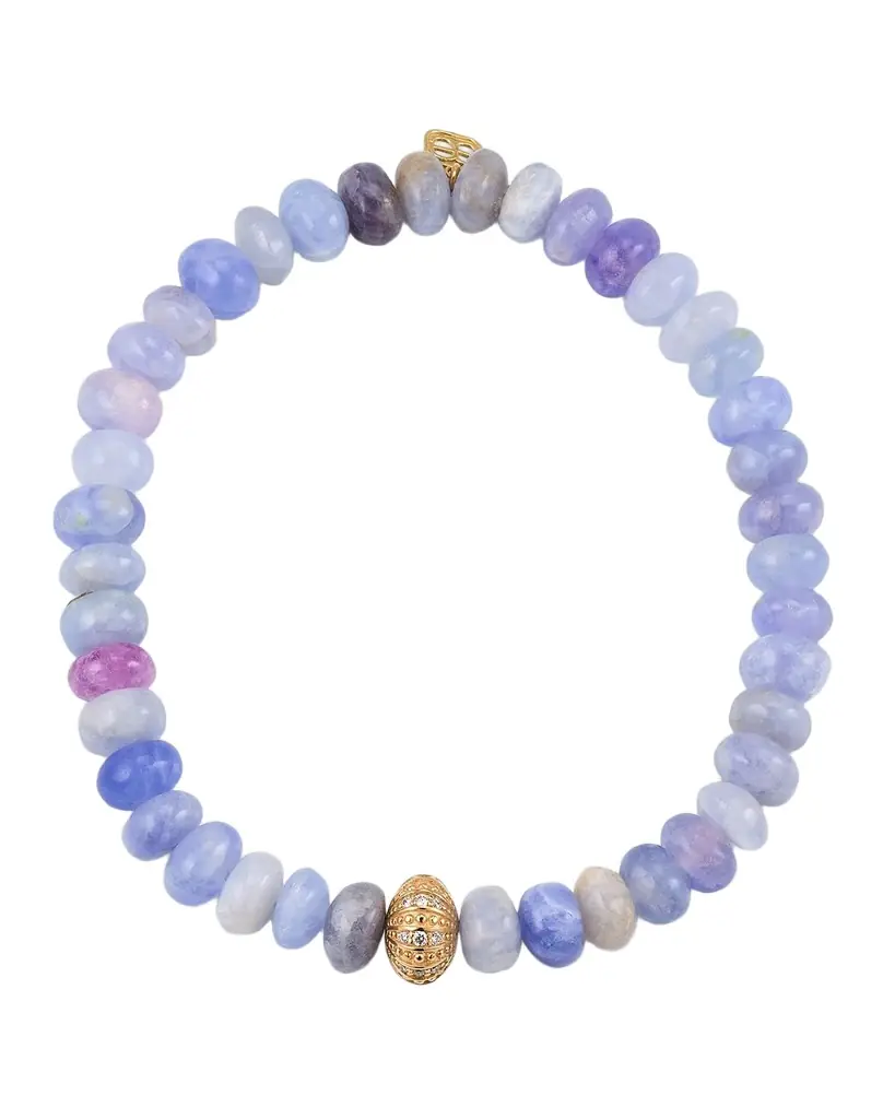 Sydney Evan Sea Urchin Rondelle Bead Bracelet