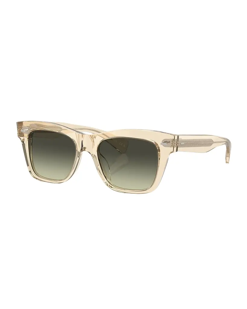 Oliver Peoples Ms. Oliver Gradient Acetate Square Sunglasses