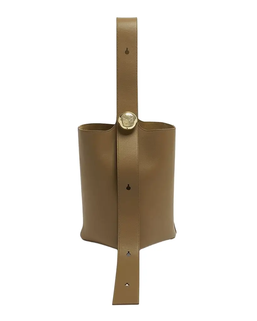 Loewe Anagram Pebble Leather Bucket Bag