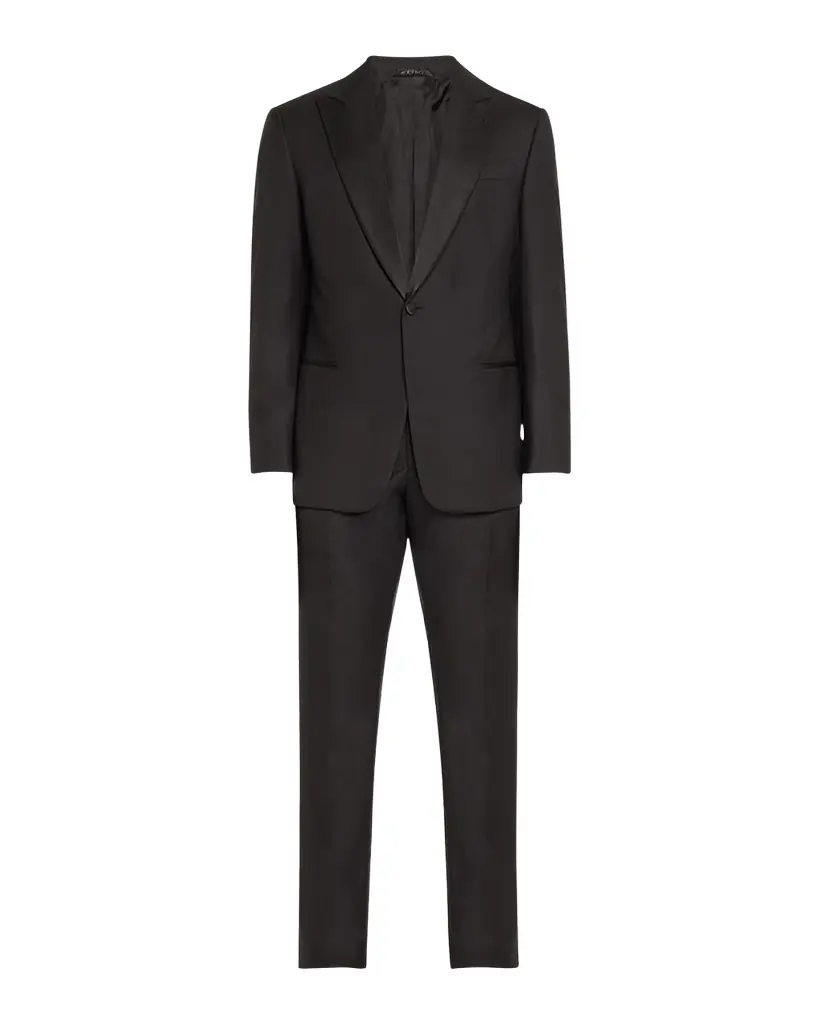Giorgio Armani Men 's Wool Satin-Lapel Two-Piece Tuxedo Set