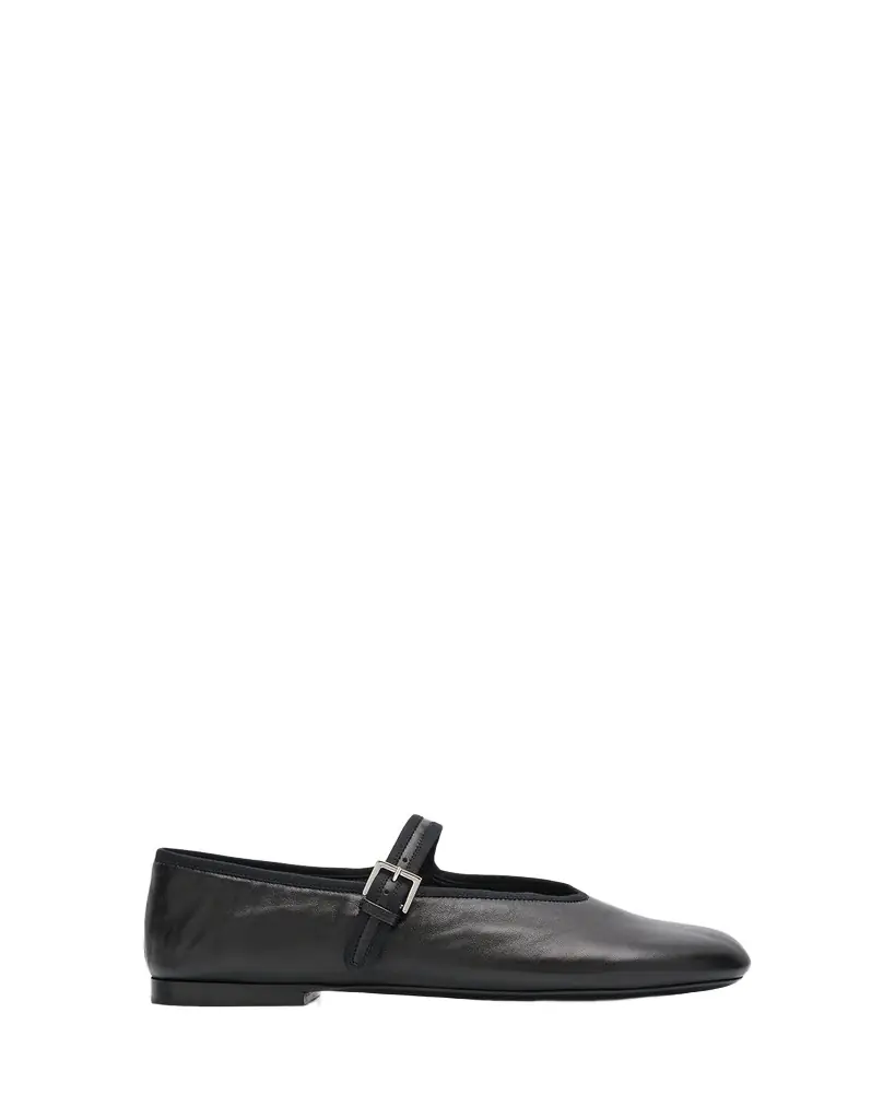 THE ROW Boheme Leather Mary Jane Ballerina Flats