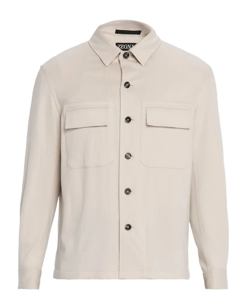 ZEGNA Men 's Oasi Cashmere Overshirt