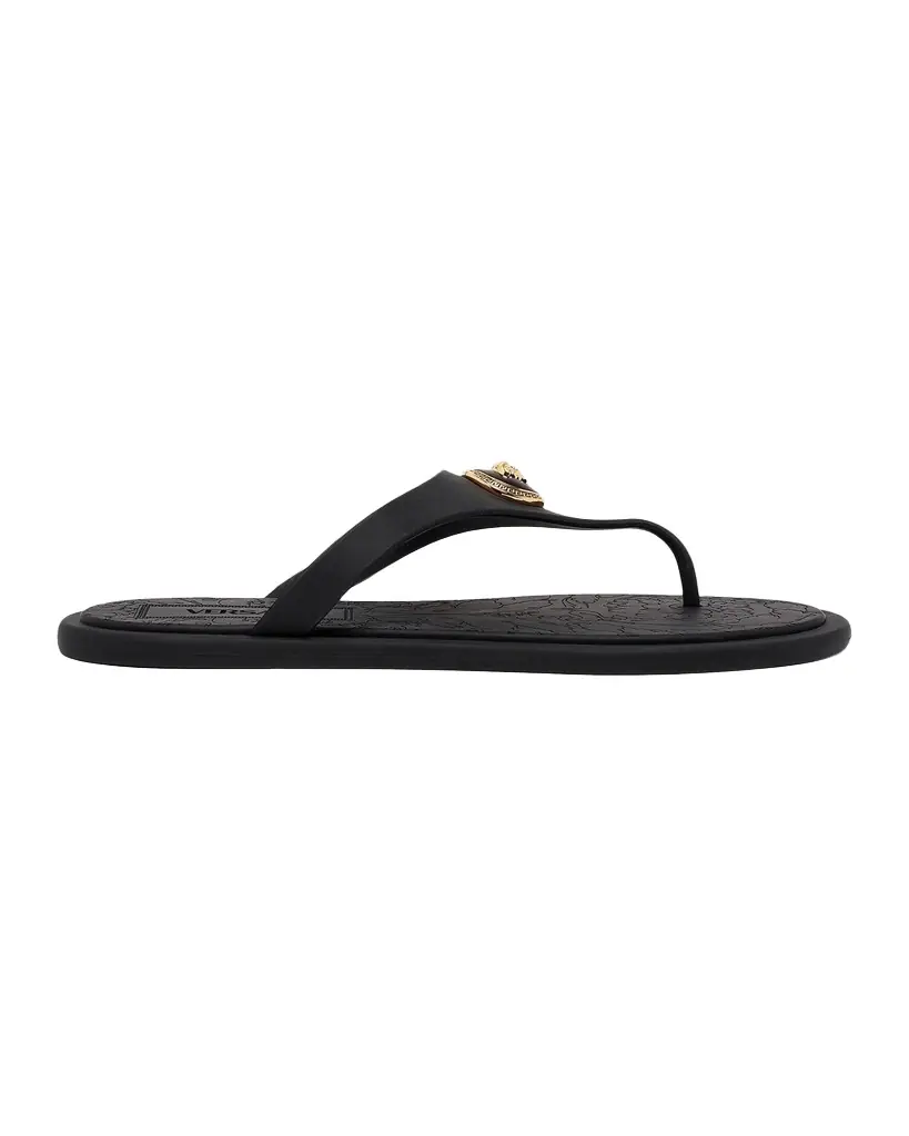 Versace Alia Medusa Rubber Thong Sandals
