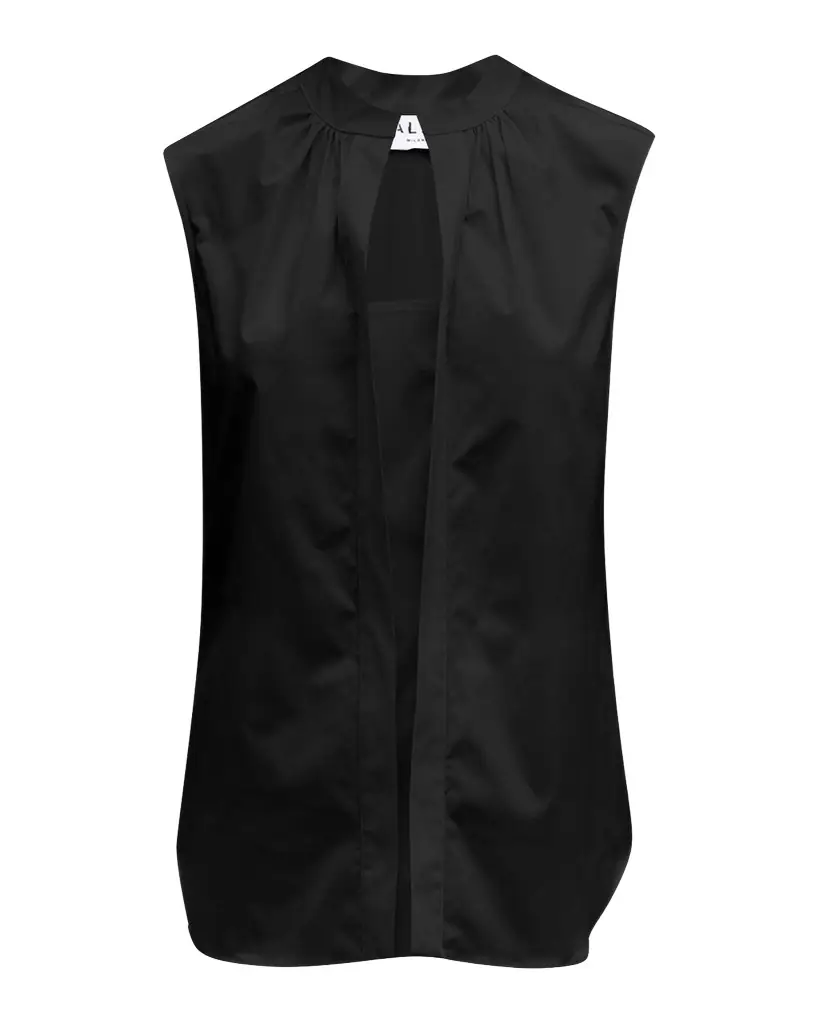 CALLAS Milano Olympia Sleeveless Cotton Poplin Blouse