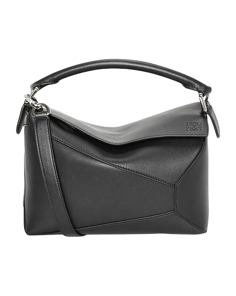 Loewe Puzzle Edge Small Top-Handle Bag in Leather