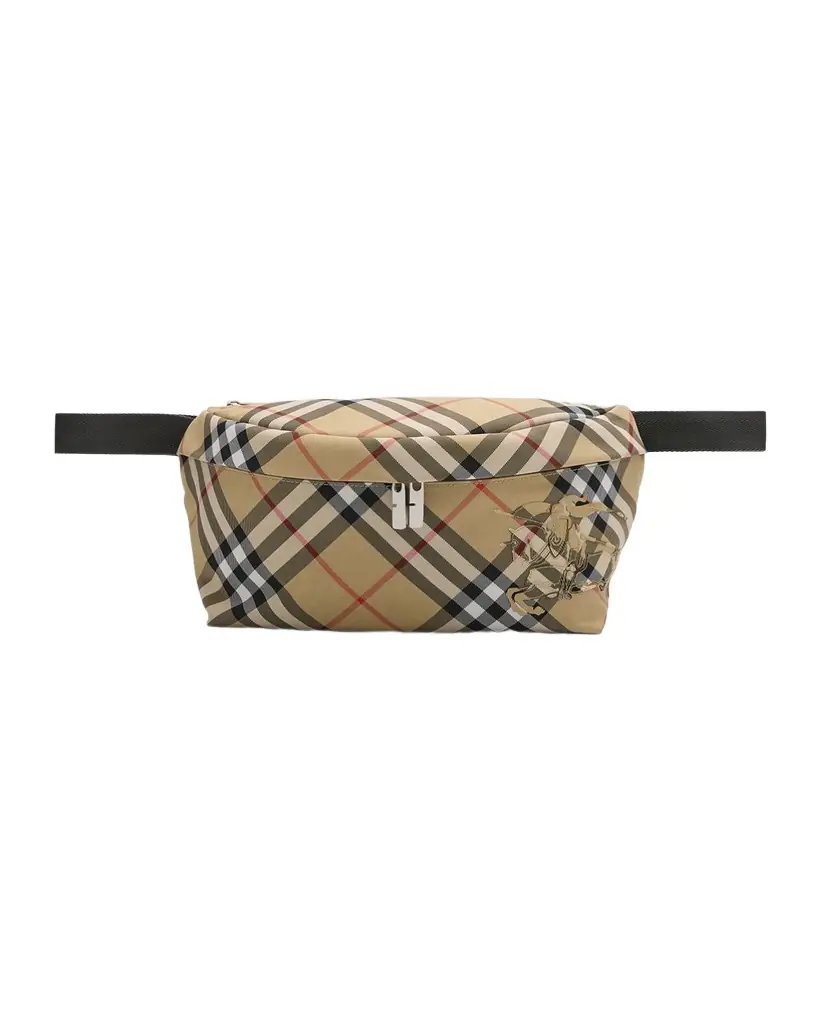 Burberry Men 's Essential Check Belt Bag