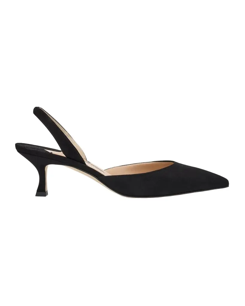 Manolo Blahnik Carolyne Kitten-Heel Halter Pumps