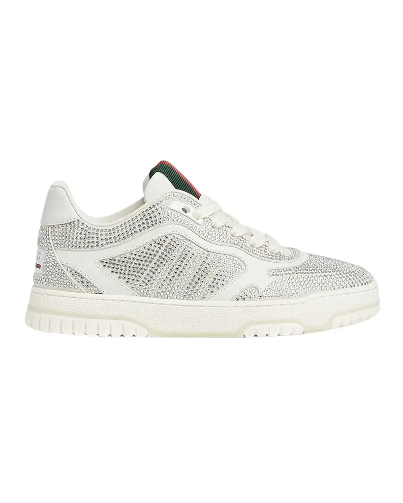Gucci Crystal Web Low-Top Sneakers