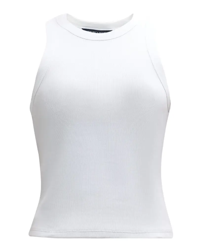 Veronica Beard Jordyn Cropped Tank Top