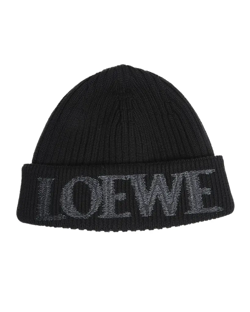 Loewe Blurred Logo Wool Beanie