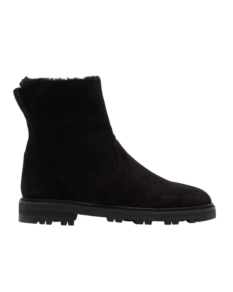 Manolo Blahnik Tomosa Suede Cozy Ankle Booties