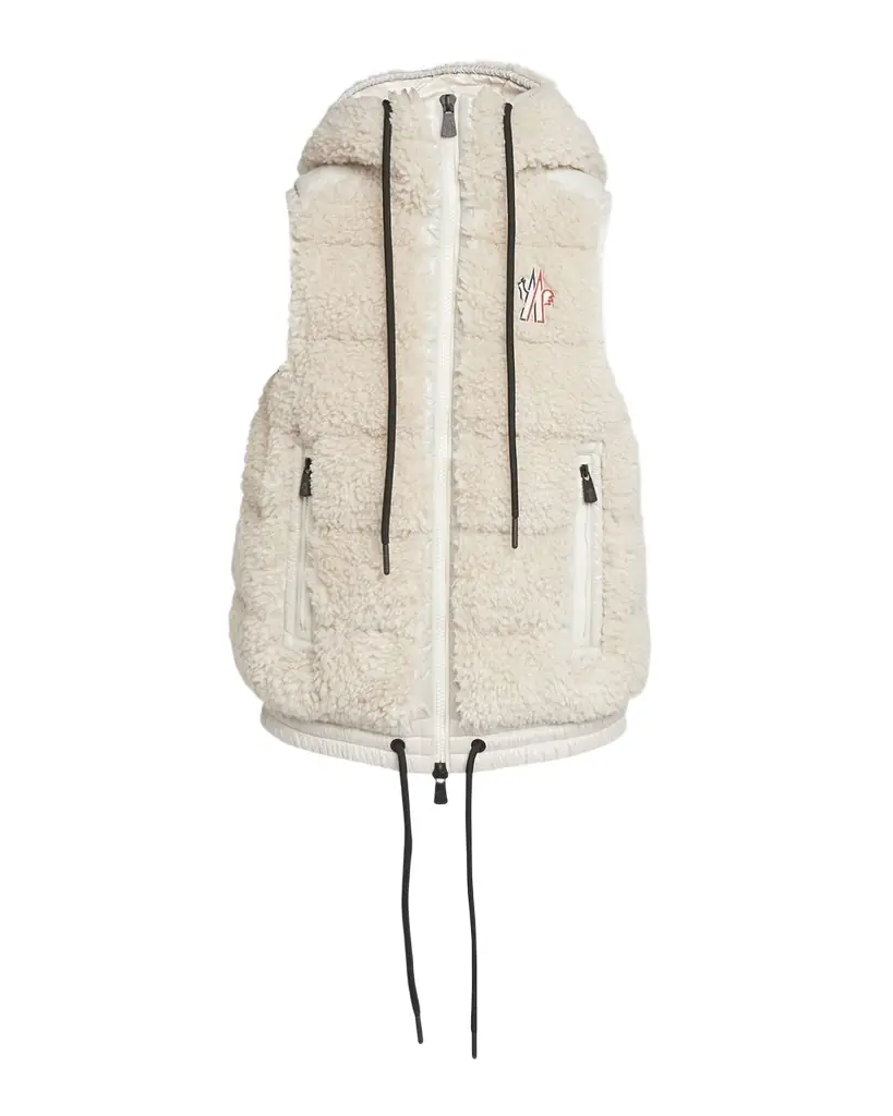 Moncler Grenoble Teddy Fleece Puffer Vest
