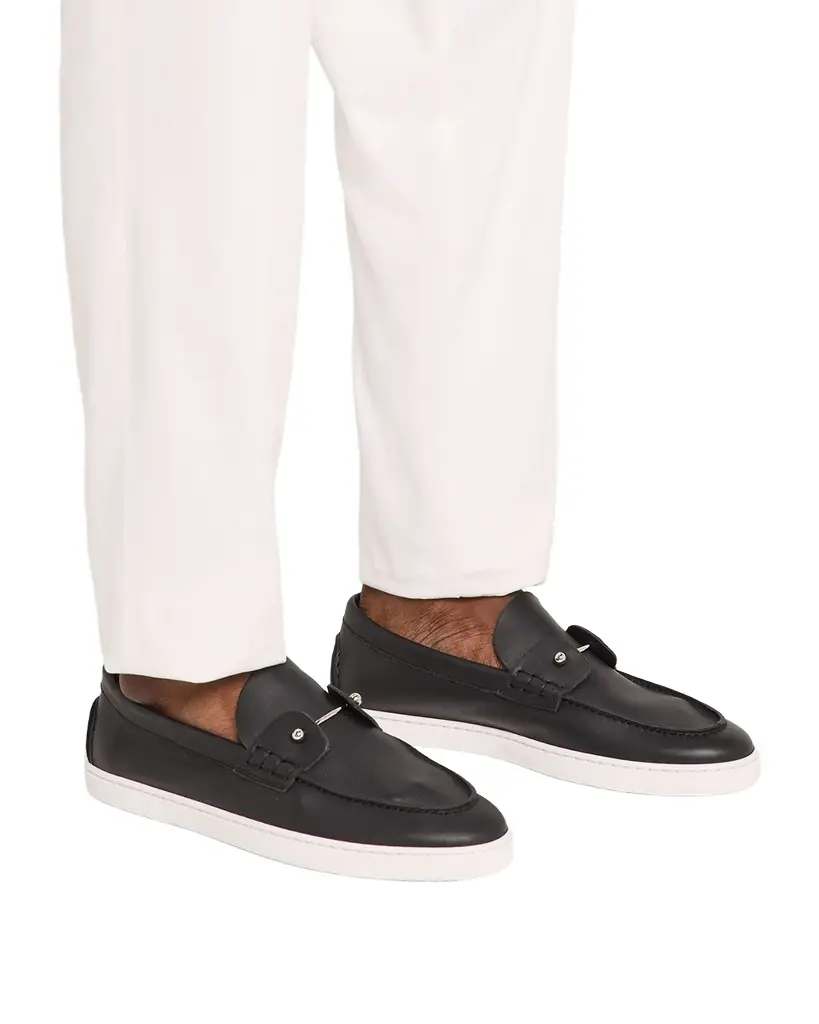 Christian Louboutin Men 's Chambeliboat Leather Slip-On