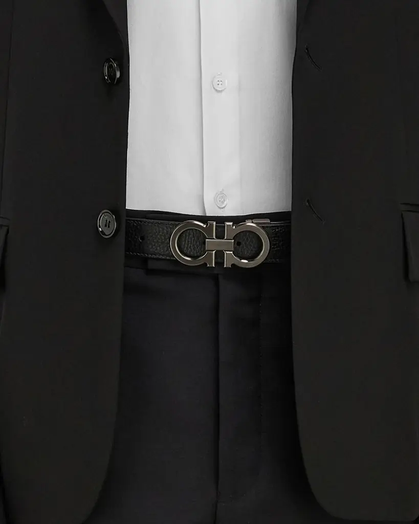Ferragamo Men 's Reversible Gancini-Buckle Belt