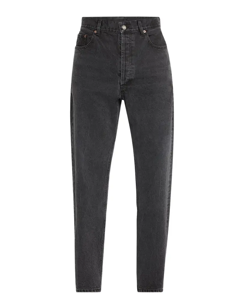 Saint Laurent Men 's Loose-Fit Faded Denim Jeans
