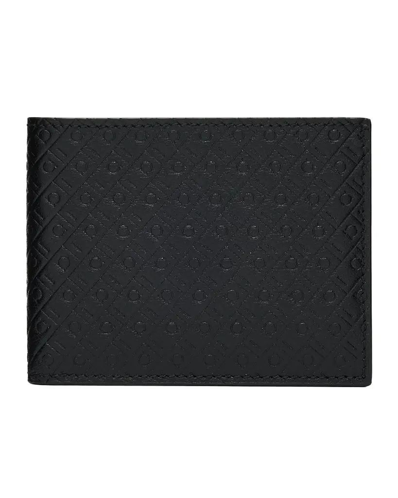 Ferragamo Men 's Embossed Monogram Leather Bifold Wallet