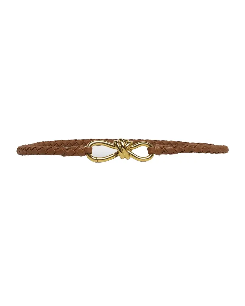 Bottega Veneta Intrecciato Braided Nappa Leather Belt