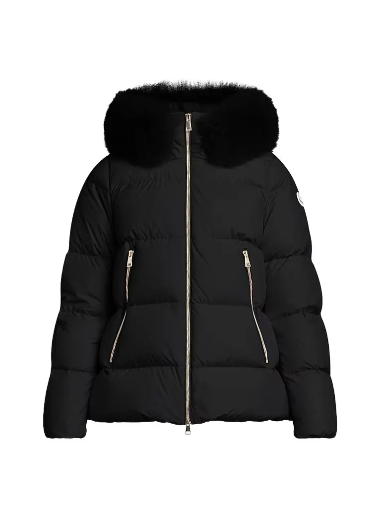 Moncler Women's Laichefur Puffer Jacket - Black