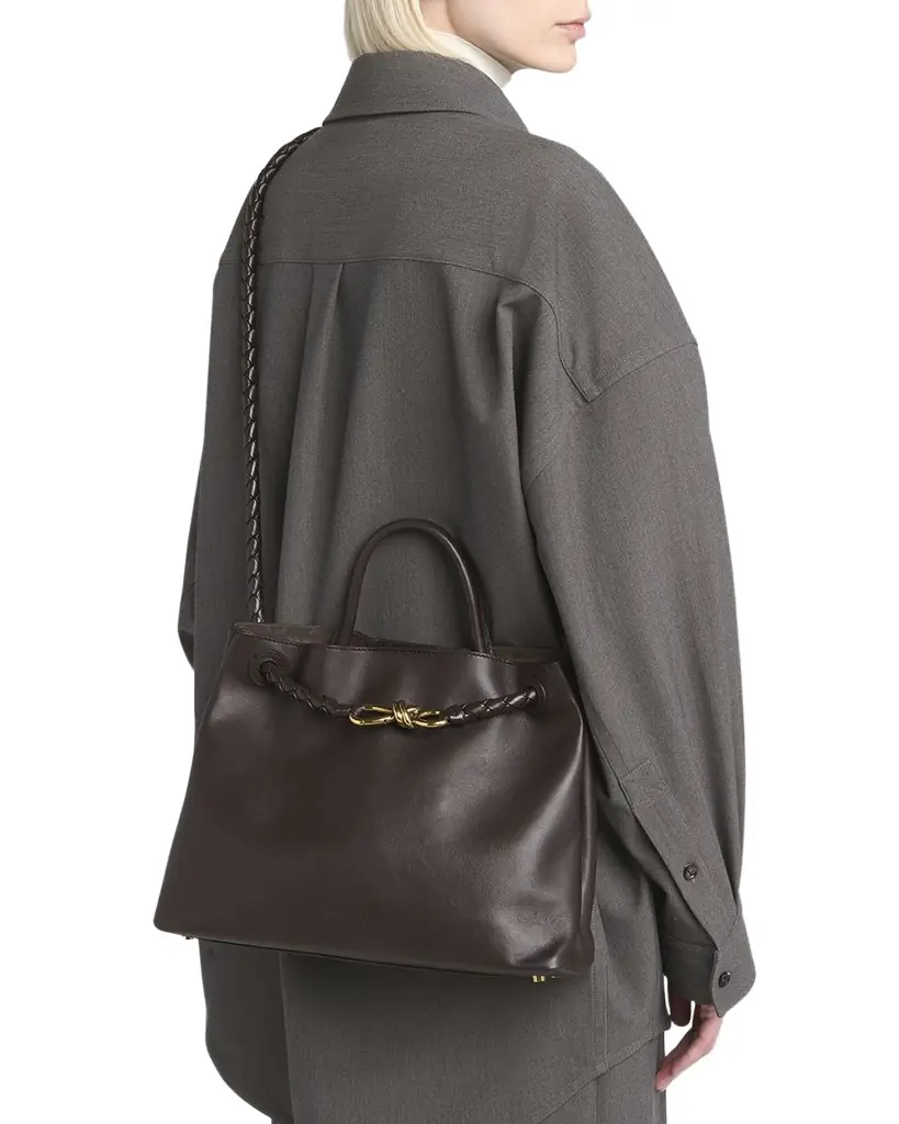 Bottega Veneta Andiamo Medium Leather Tote Bag