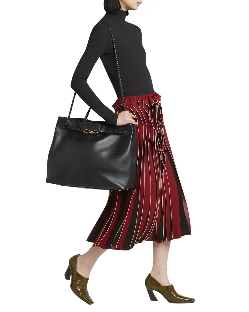 Bottega Veneta Andiamo Large Leather Tote Bag