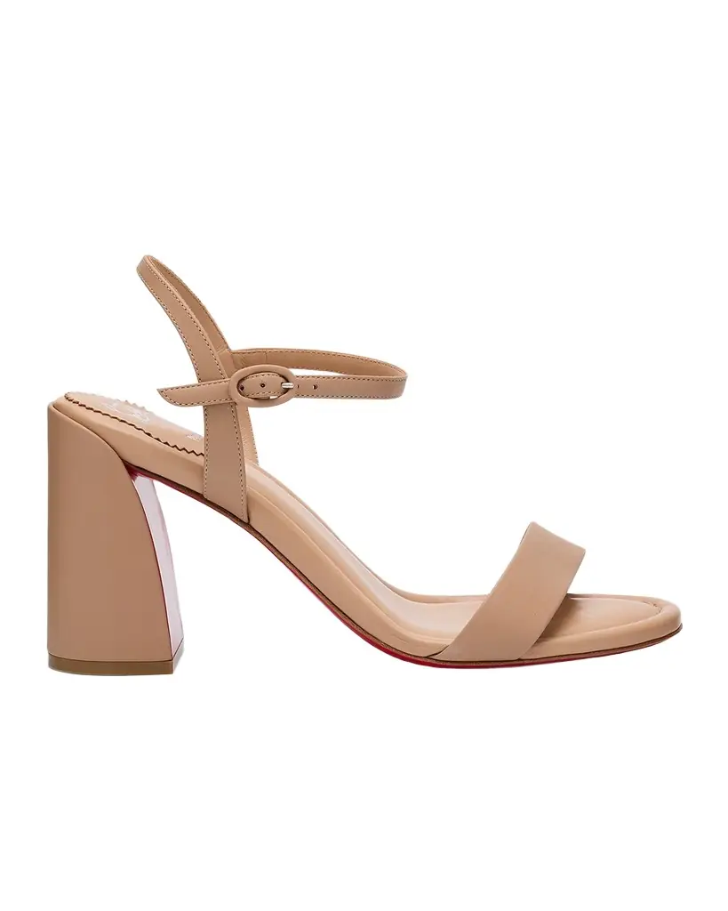 Christian Louboutin 85mm Miss Jane Ankle-Strap Sandals