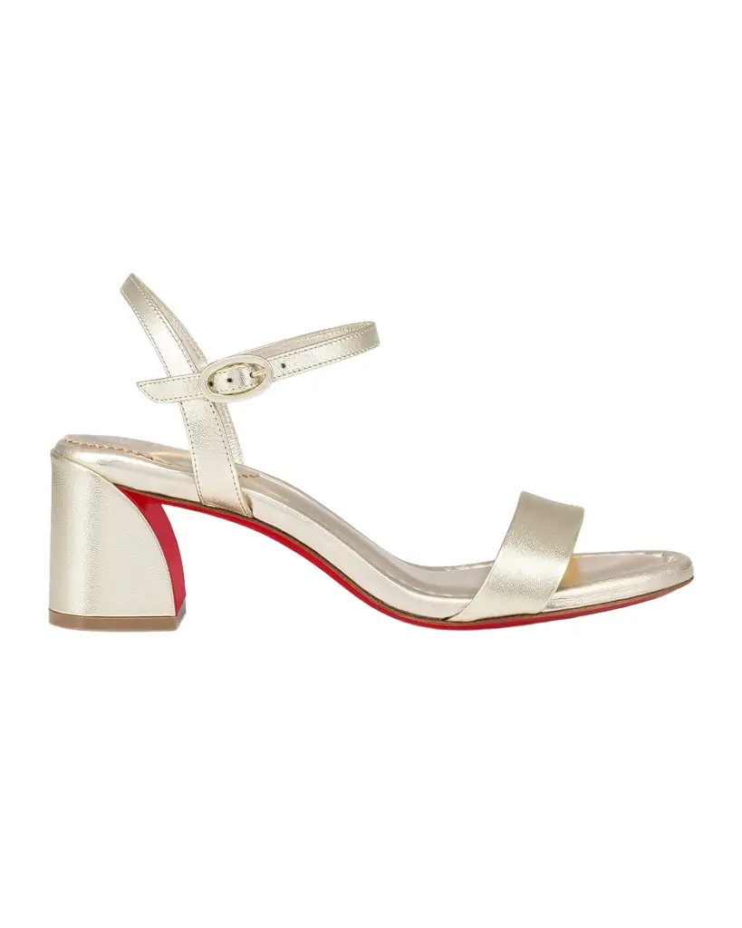 Christian Louboutin 55mm Miss Jane Metallic Sandals