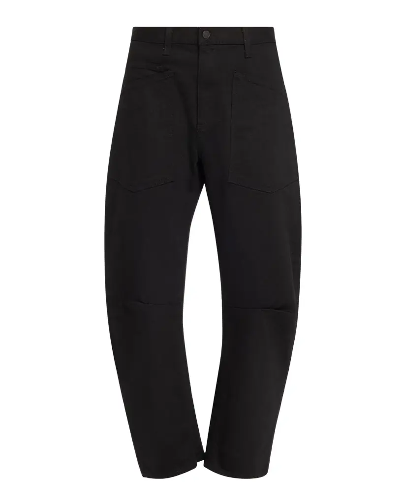 Nili Lotan Shon Curved Denim Pants
