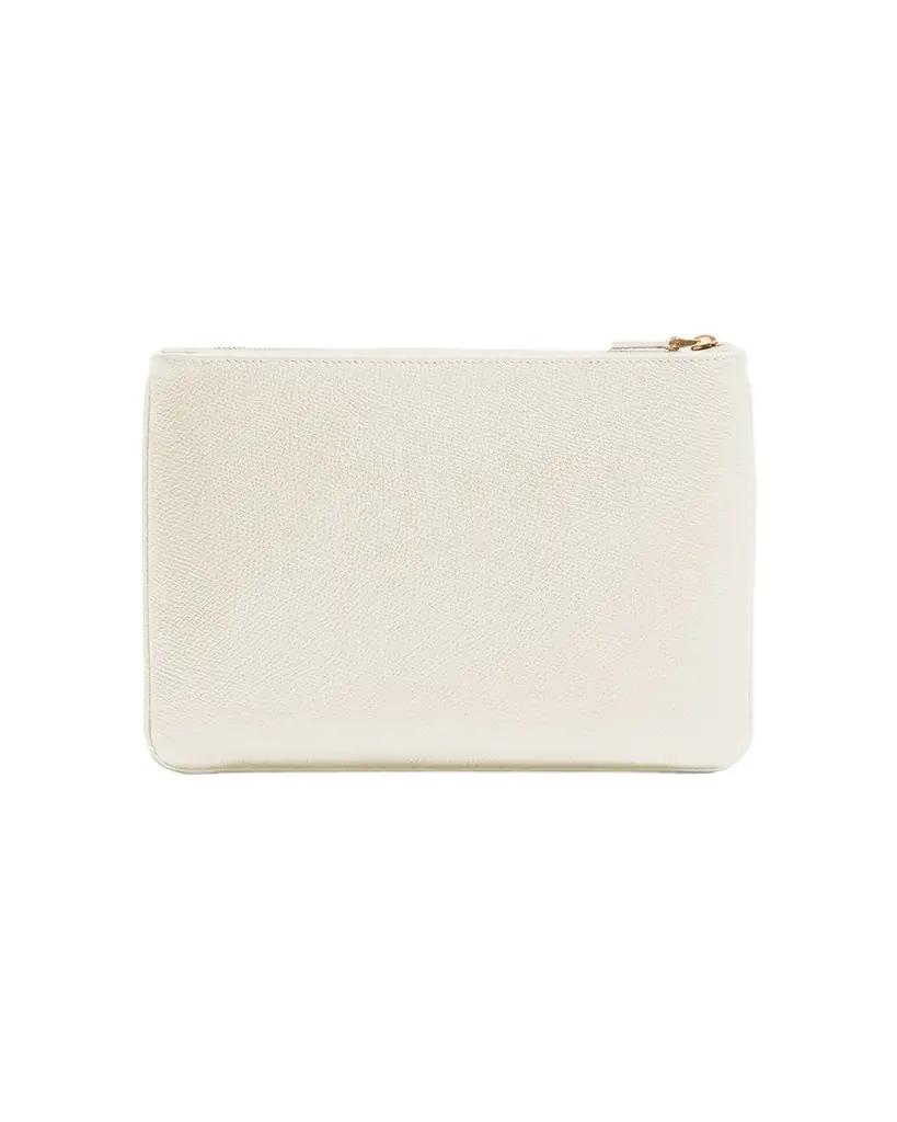 Valentino Garavani VLOGO Medium Leather Flat Pouch Bag