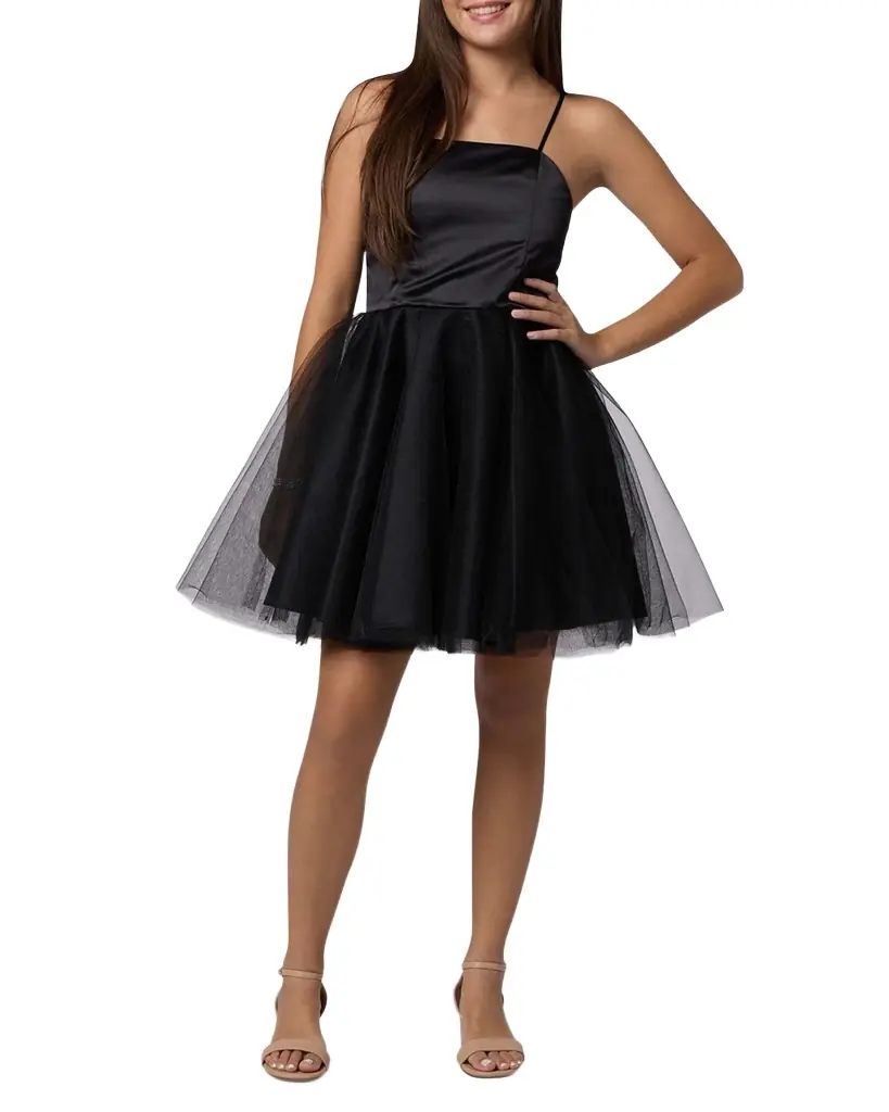 un deux trois party dress Un Deux Trois Kids' Fit & Flare Dress in Navy at Nordstrom, Size 12