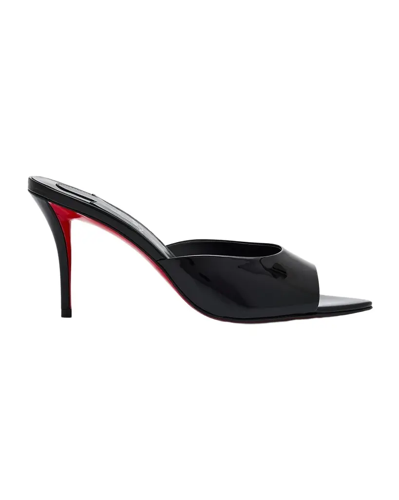 Christian Louboutin 80mm Miss Z Patent Mule Sandals
