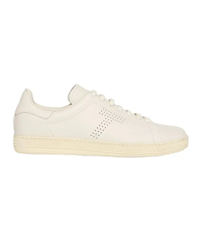 TOM FORD Men 's Warwick Grained Leather Sneakers
