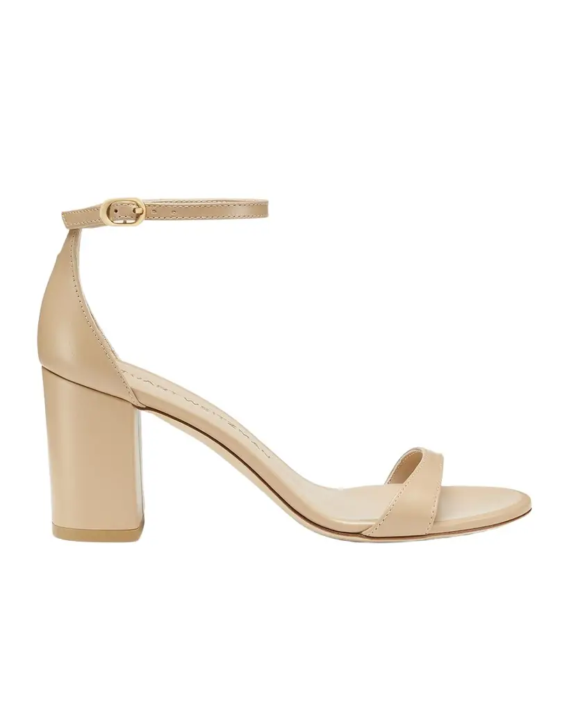 Stuart Weitzman Nudist 75mm Block Sandals